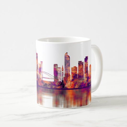 Denver Colorado Skyline Kaffeetasse (VorderseiteRechts)