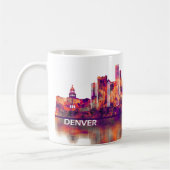 Denver Colorado Skyline Kaffeetasse (Links)