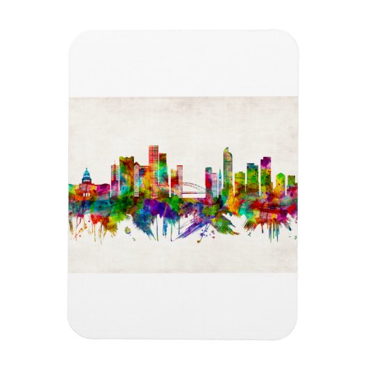 Denver Colorado Skyline Magnet (Vertikal)
