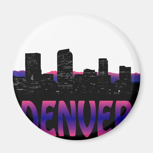 Denver Colorado Skyline Magnet (Vorne)