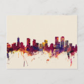 Denver Colorado Skyline Postkarte (Vorderseite)