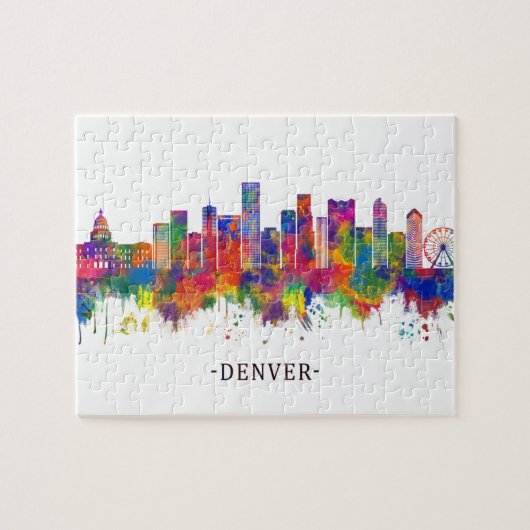 Denver Colorado Skyline Puzzle (Horizontal)