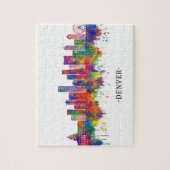 Denver Colorado Skyline Puzzle (Vertikal)