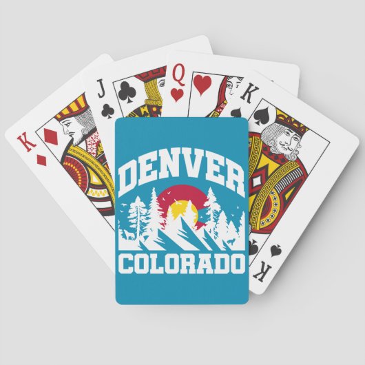 Denver, Colorado Spielkarten (Rückseite)