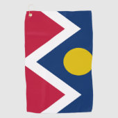Denver (Colorado) Stadtflagge Golfhandtuch (Vorderseite)