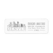Denver, Colorado Stylized Skyline | (Vorne)