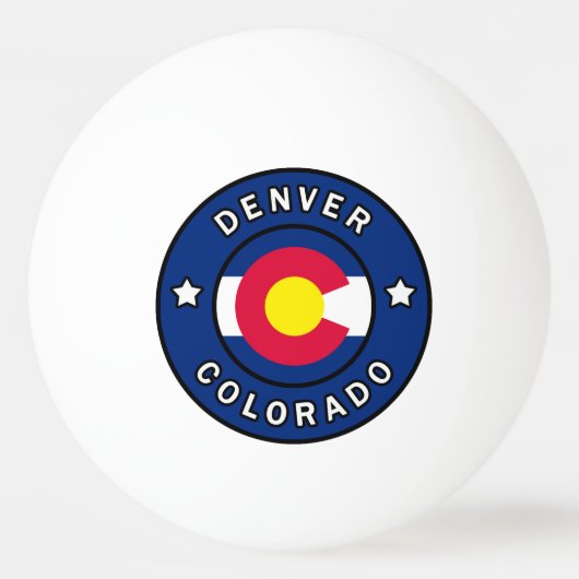 Denver Colorado Tischtennisball (Vorderseite)