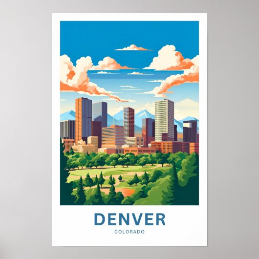 Denver Colorado Travel Print Poster (Vorne)