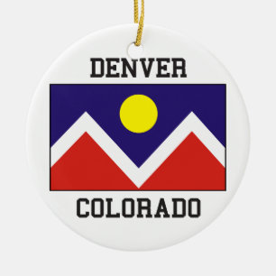 Denver, Colorado USA Keramik Ornament