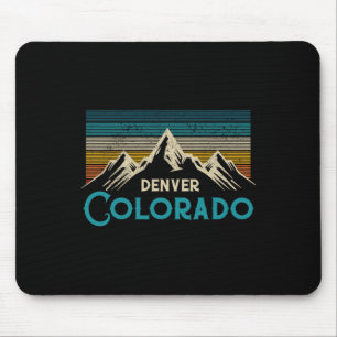 Denver Colorado Vintage Berge Wandern Souvenir Mousepad