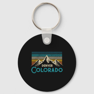 Denver Colorado Vintage Berge Wandern Souvenir Schlüsselanhänger