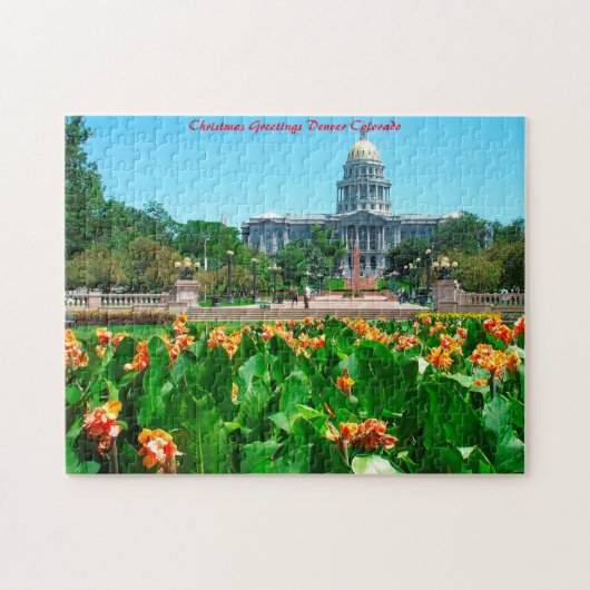 Denver Colorado, Weihnachtsgrüße Puzzle (Horizontal)
