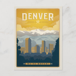 Denver, Colorado Wir sind umgezogen! Postkarte