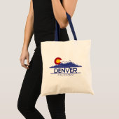 Denver Colorado wood mountains tote bag Tragetasche (Vorderseite (Produkt))