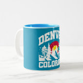 Denver, Colorado Zweifarbige Tasse (Vorderseite Links)