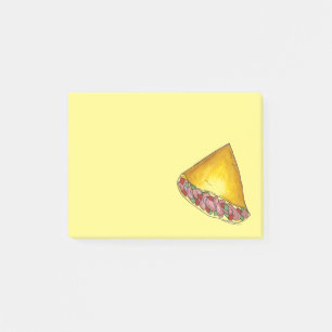 Denver Egg Omelet Omelet Frühstück Essen Post its Post-it Klebezettel