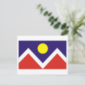 Denver Flag Postkarte (Stehend Vorderseite)