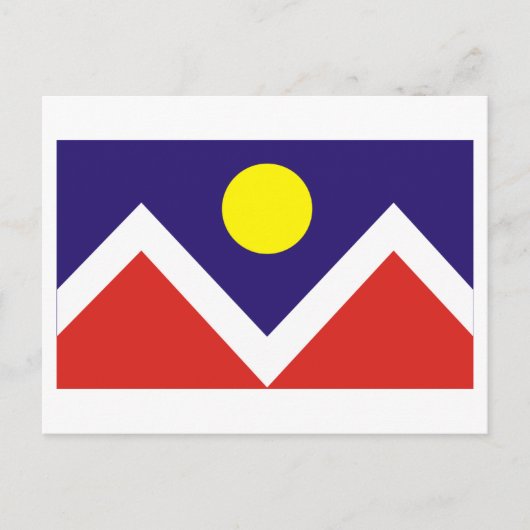 Denver Flag Postkarte (Vorderseite)