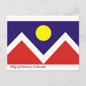 Denver-Flagge Postkarte (Vorderseite)