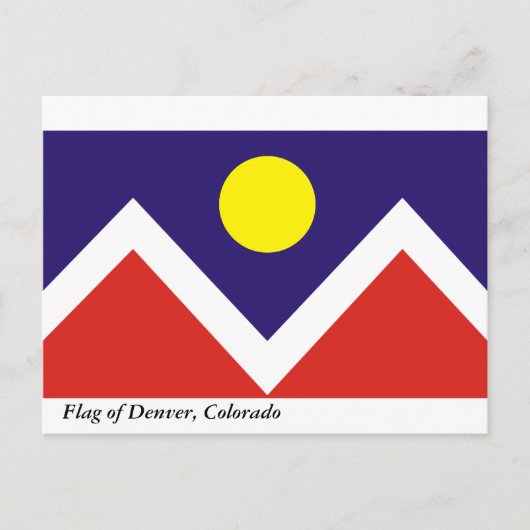 Denver-Flagge Postkarte (Vorderseite)