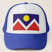 Denver-Flaggen-Hut Truckerkappe (Vorderseite)