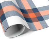 Denver Football Kariert Wrapping Paper Geschenkpapier (Rolleneckpunkt)
