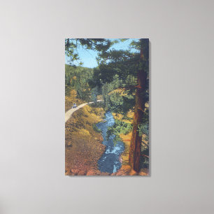 Denver-Gebirgspark, Co - Bärn-Nebenfluss-Schlucht Leinwanddruck