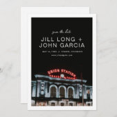 Denver Gewerkschaft Station Save the Date Einladung (Vorne/Hinten)