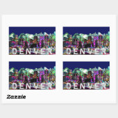 Denver Graffiti Rechteckiger Aufkleber (Blatt)