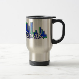 Denver Graffiti Stil Skyline Reisebecher