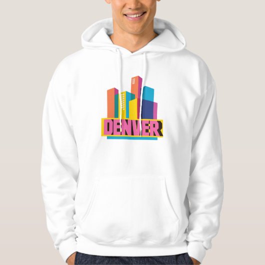 Denver im Entwurf Hoodie (Vorderseite)