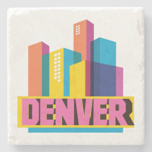 Denver im Entwurf Steinuntersetzer