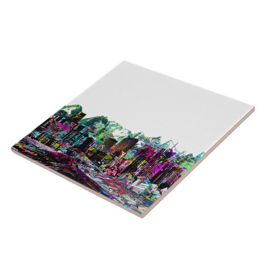 Denver in Graffiti Fliese (Seite)