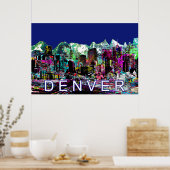 Denver in Graffiti Poster (Küche)