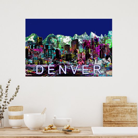 Denver in Graffiti Poster (Küche)