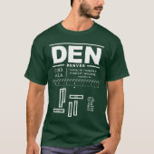 Denver International Airport DEN T - Shirt (Vorderseite)