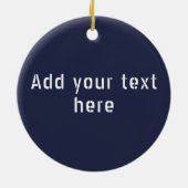 Denver Latitude Longitude Personalisiert Keramik Ornament (Hinten)