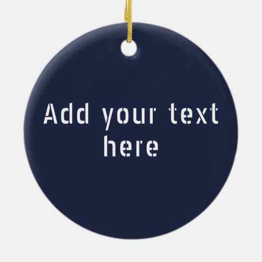 Denver Latitude Longitude Personalisiert Keramik Ornament (Hinten)