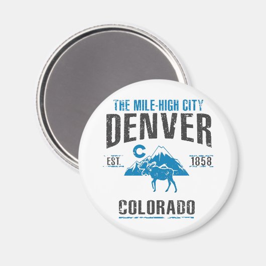Denver Magnet (Vorderseite/Rückseite)