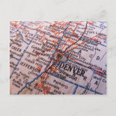 Denver Map Postkarte (Vorderseite)