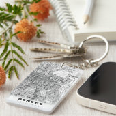 Denver Map Schlüsselanhänger (Vorderseite rechts)