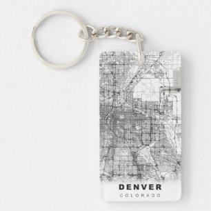 Denver Map Schlüsselanhänger