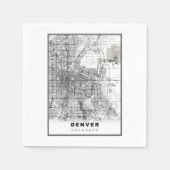 Denver Map Serviette (Vorderseite)