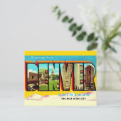 Denver Mile High City Postkarte (Stehend Vorderseite)