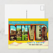 Denver Mile High City Postkarte (Vorne/Hinten)