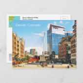 Denver Millennium Bridge, Denver, Colorado Postkarte (Vorne/Hinten)
