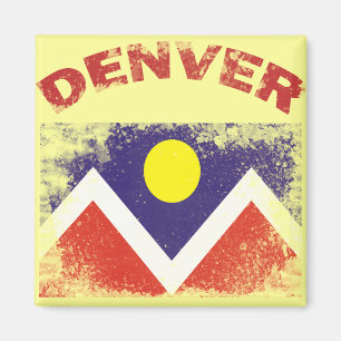 DENVER MIT STADT-FLAGGE MAGNET
