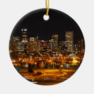 Denver nachts keramik ornament