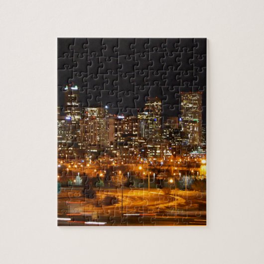 Denver nachts puzzle (Vertikal)
