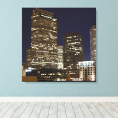 Denver Night Skyline Leinwanddruck (Insitu (Holzboden))